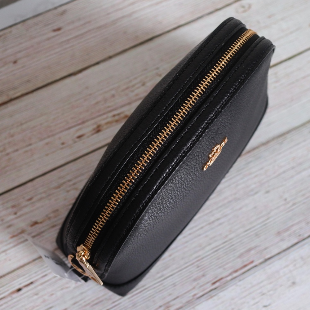 NWT Coach Leather Dome Crossbody in Black - Picture 7 of 8
